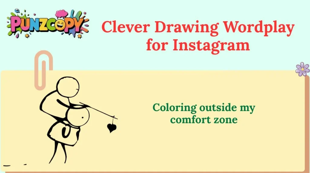 Clever Drawing Wordplay for Instagram