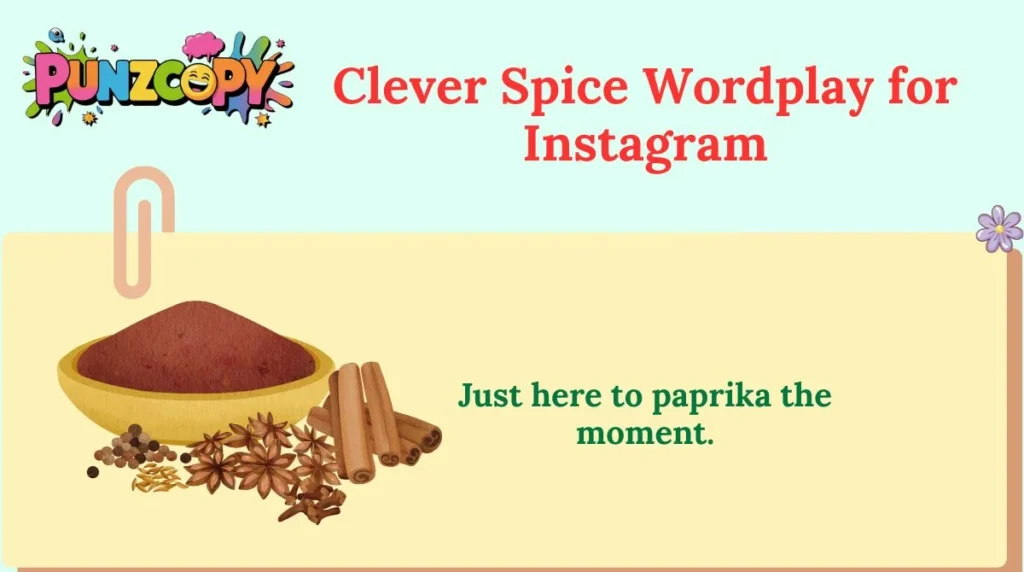 Clever Spice Wordplay for Instagram