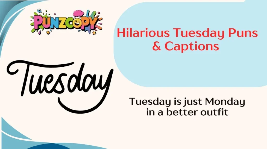 Hilarious Tuesday Puns & Captions