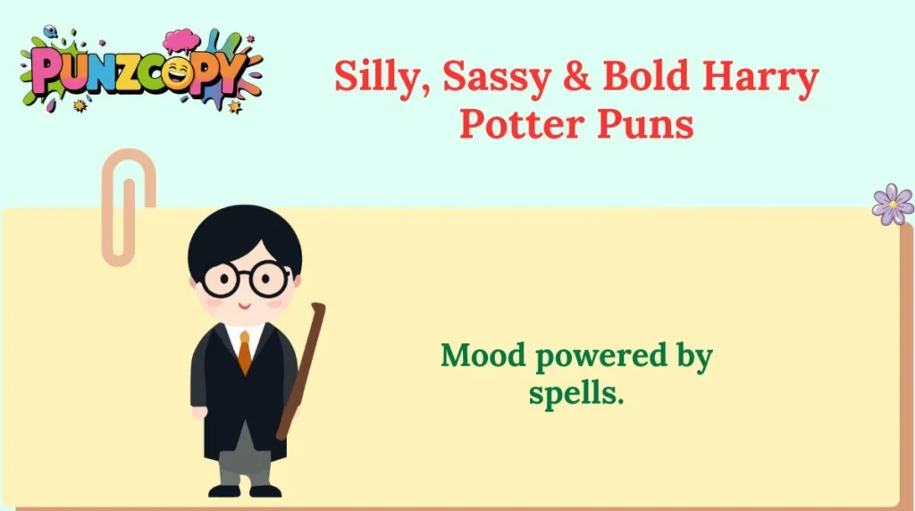 Silly, Sassy & Bold Harry Potter Puns