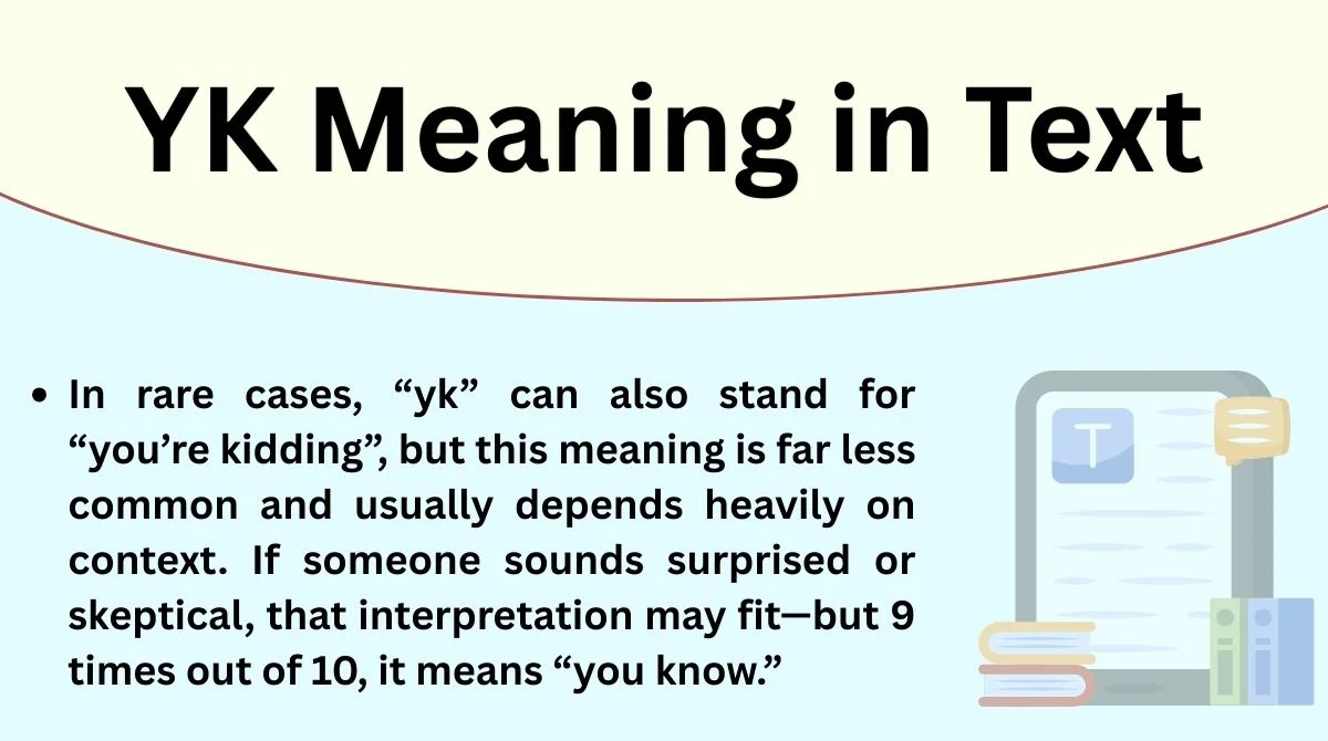 YK Meaning in Text