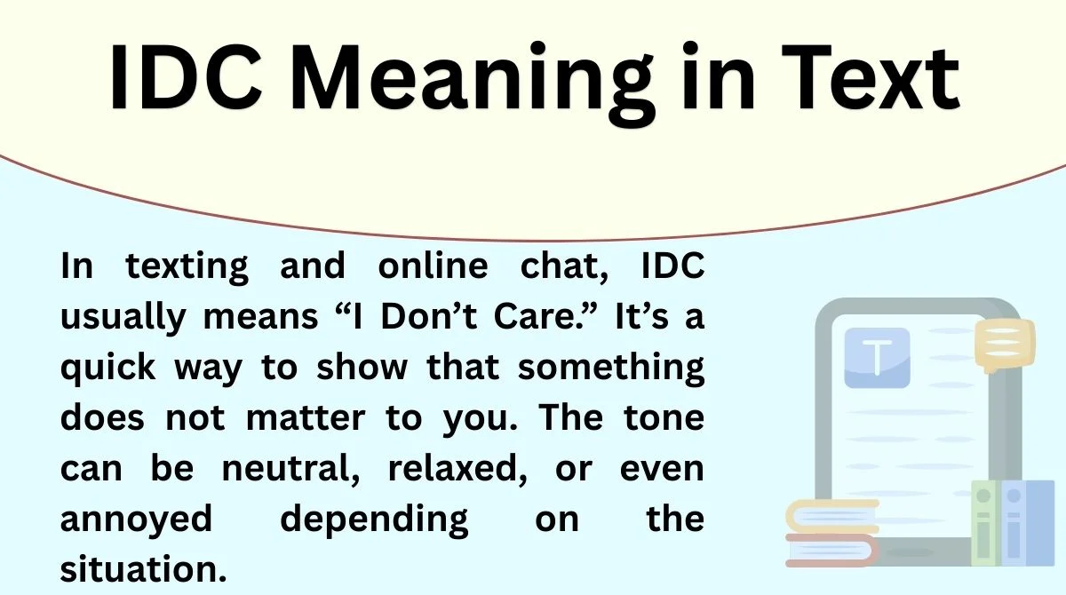 IDC Meaning in Text