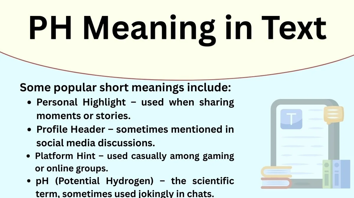 PH Meaning in Text