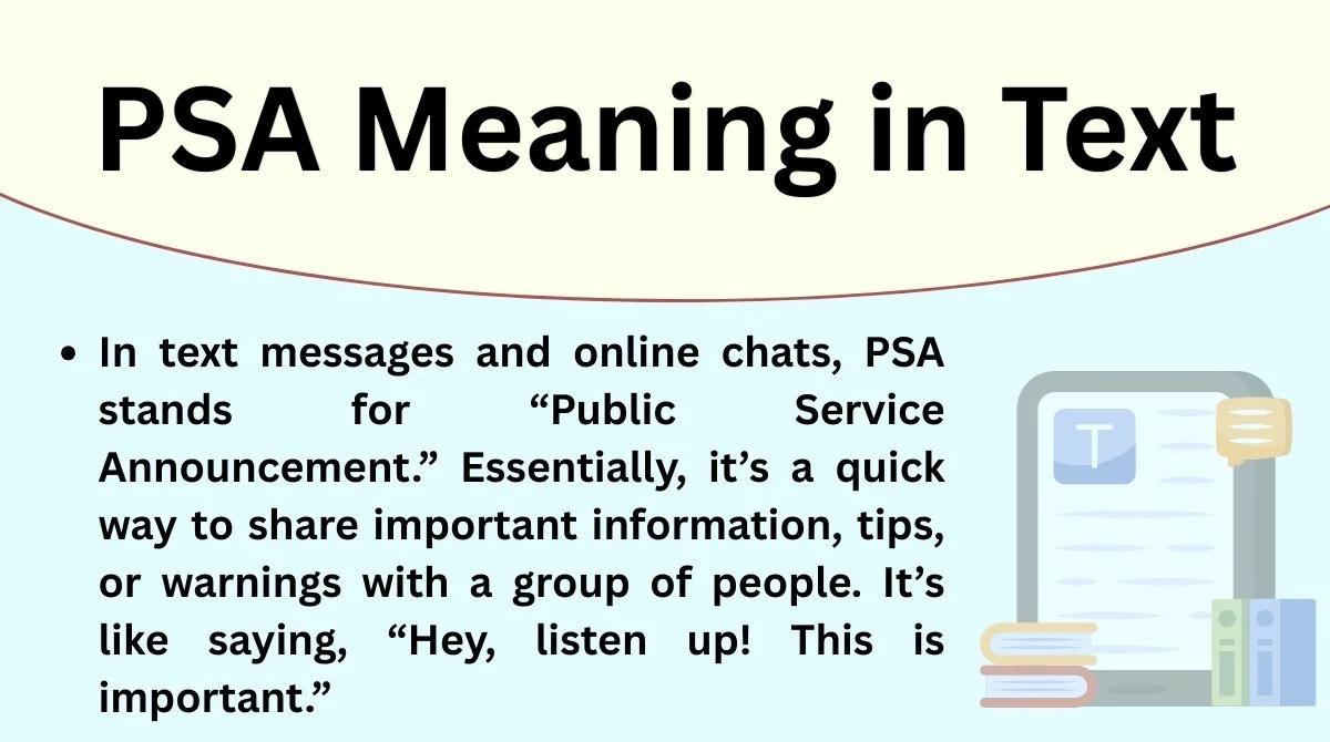 PSA Meaning in Text