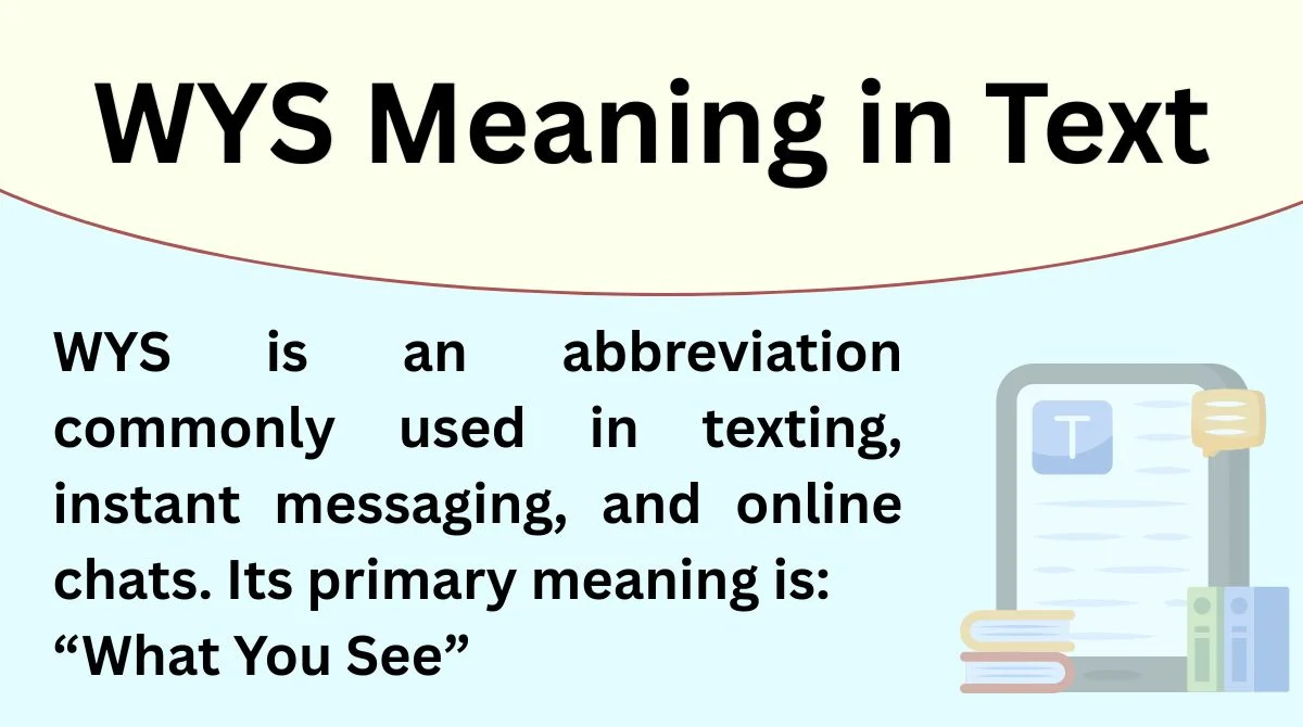 WYS Meaning in Text