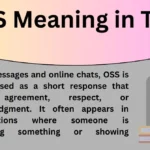 OSS Meaning in Text